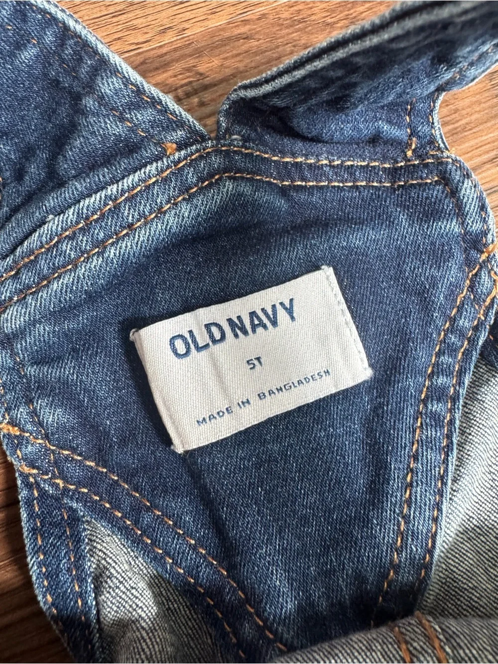 Old Navy Kids Dark Blue Denim Overalls